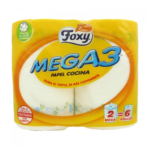 Foxy Papel De Cocina Mega3 Duplo