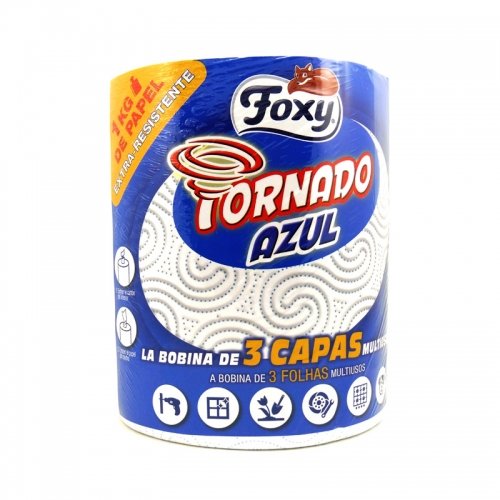 Foxy Papel De Cocina Tornado Azul 1Kg