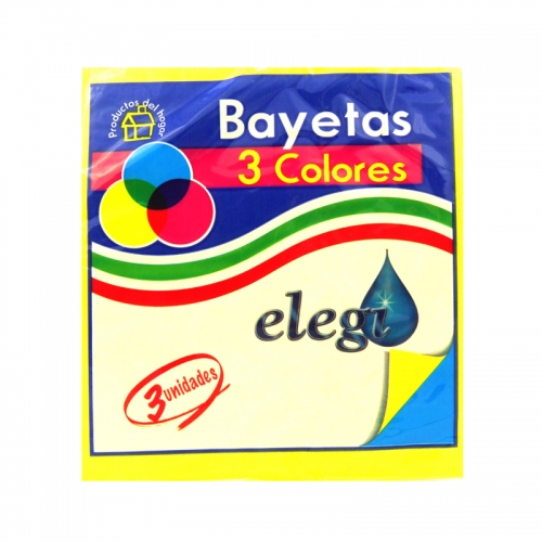 Elegi Bayeta Colores 3 Uds