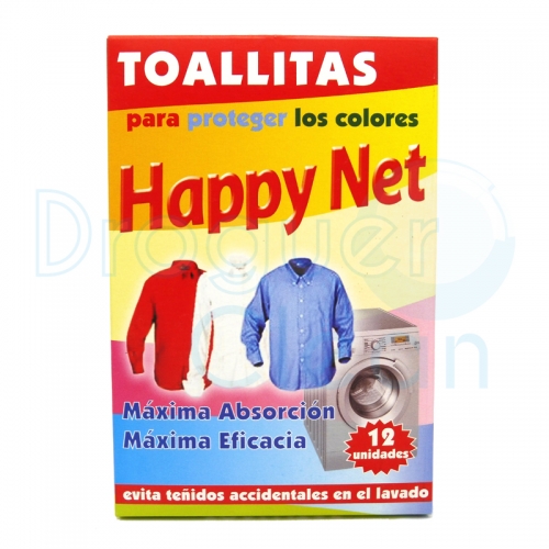 Happy Net Toallitas Protege Colores 12 Uds