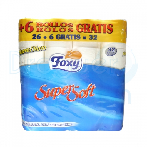 Foxy Papel Higiénico Super Soft 32 Rollos