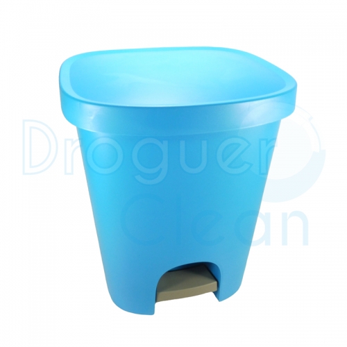 Plastiken Cubo Basura Con Pedal Azul 25 L