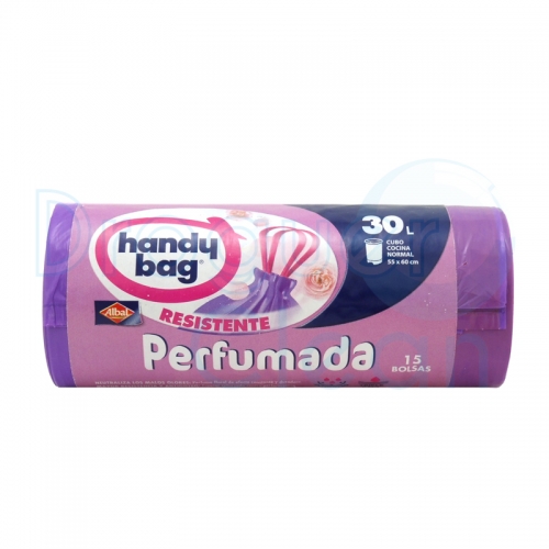 Handy Bag Doggy Bolsa Basura Perfumada 30 L 15 Uds