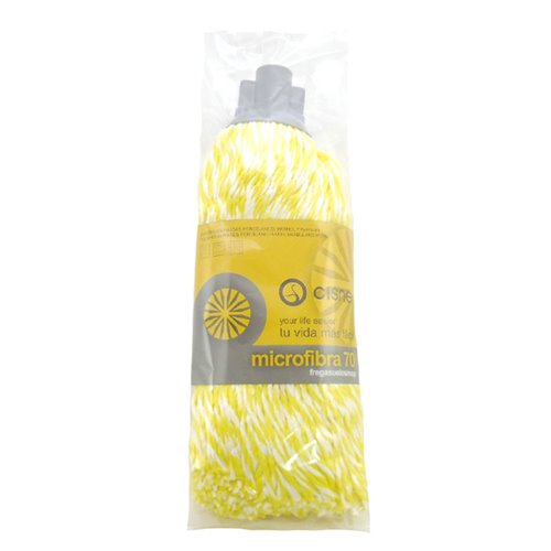 Cisne Fregona Microfibra N°70 Amarillo y Blanco 150 Grs