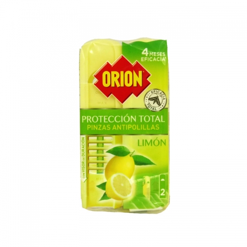 Orion Protección Total Pinzas Antipolilla Limón 2 Uds