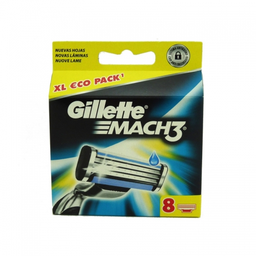 Gillette Mach3 8 Cabezal Recambio 8 Uds