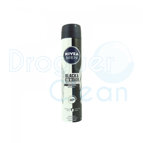Nivea Men Desodorante Black & White Invisible Original Spray 200 Ml