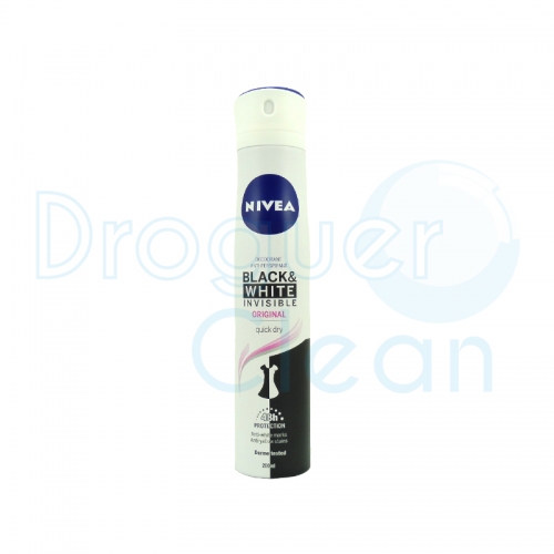 Nivea Desodorante Black & White Invisible Original Spray 200 Ml