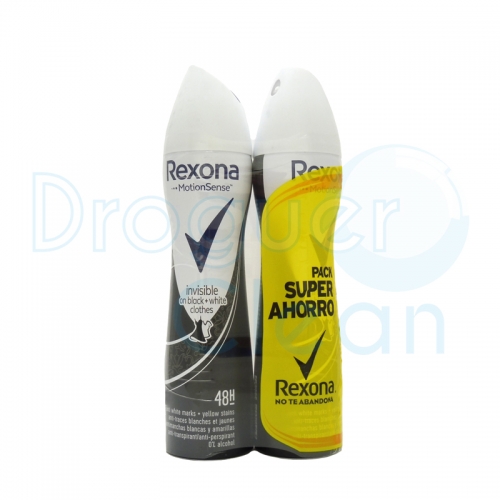 Rexona Desodorante Invisible Black White Spray 200 Ml Duplo