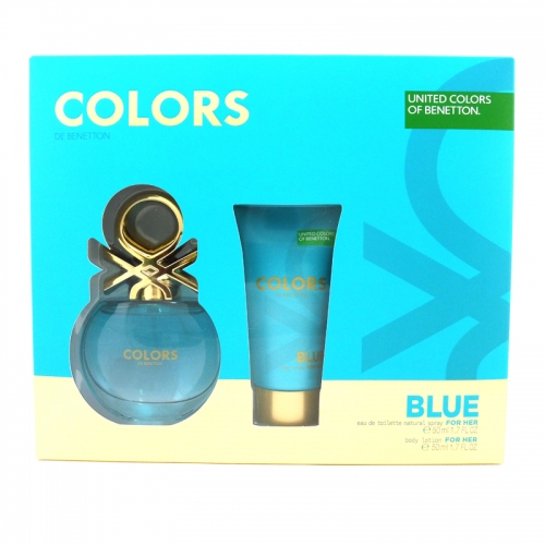 United Colors Of Benetton Blue Eau De Toilette Mujer 50 Ml + Locion Corporal