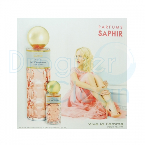 Saphir Eau De Parfum Estuche Vive La Femme Spray 200 Ml + 30 Ml