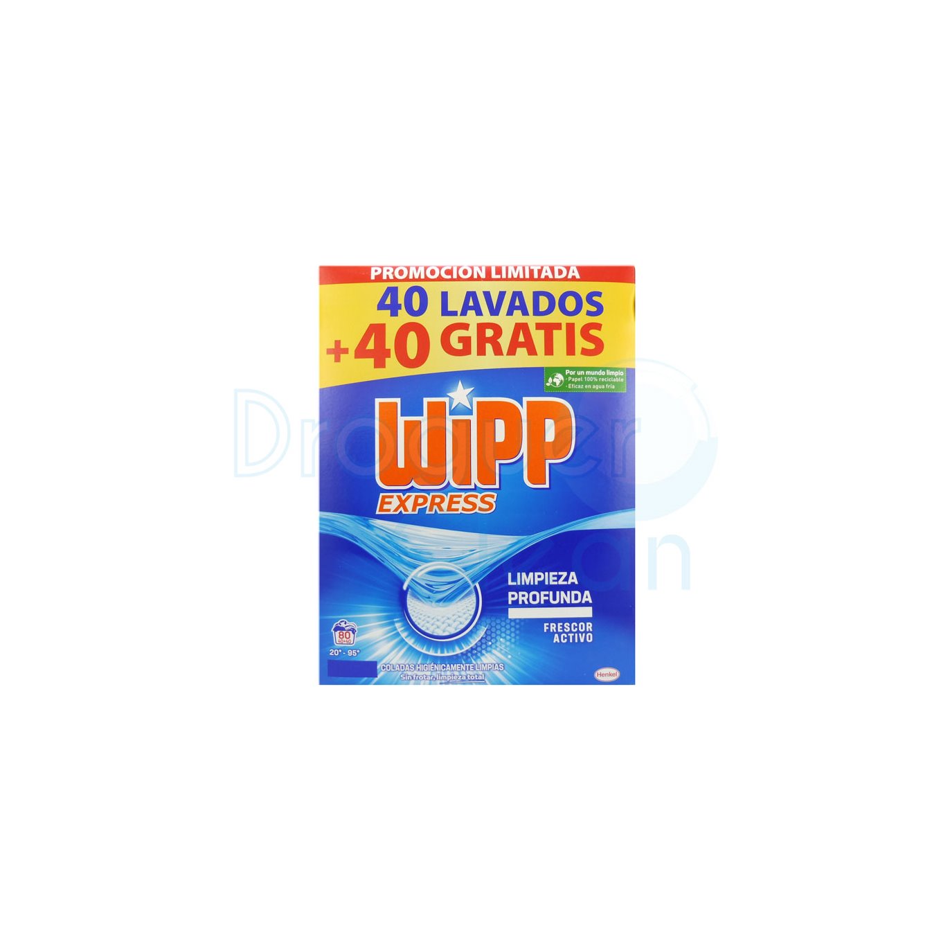 WIPP EXPRESS Detergente para ropa en polvo 40 lavados