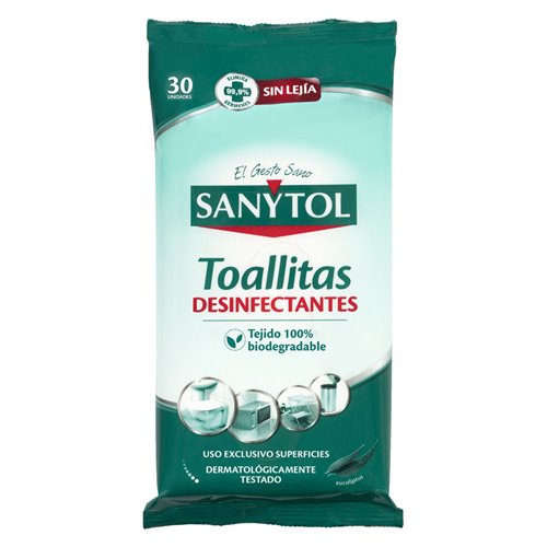 Sanytol Toallitas Desinfectantes Sin Lejía 30 Uds