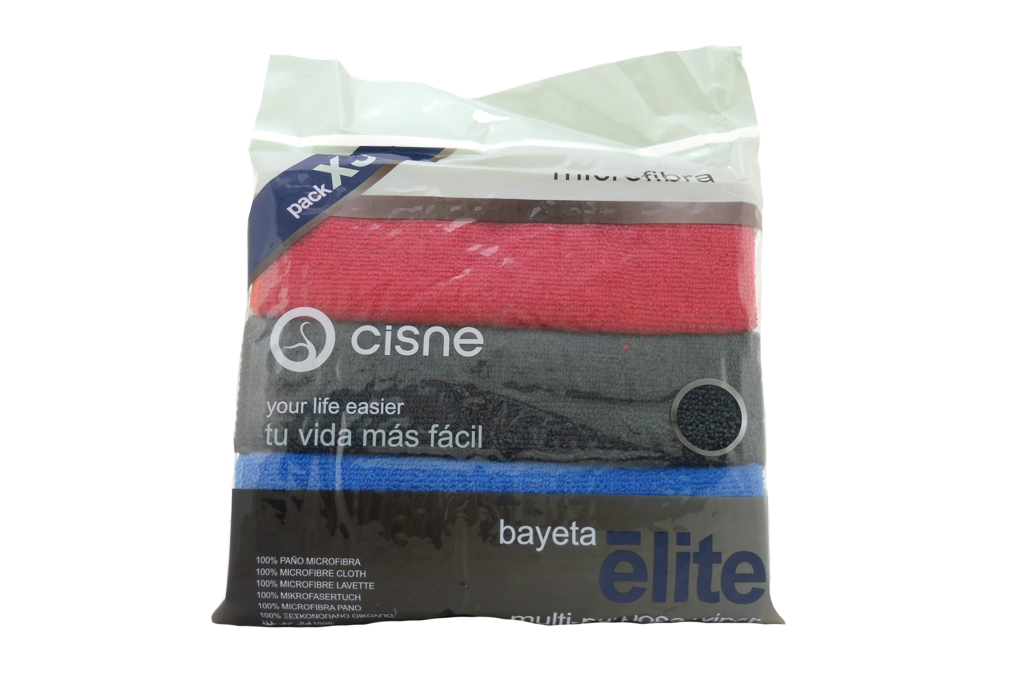 Bayeta microfibra multiusos pack Cisne
